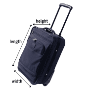 Airline baggage dimensions