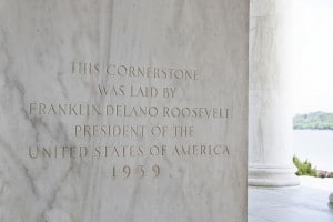 Jefferson Memorial Cornerstone